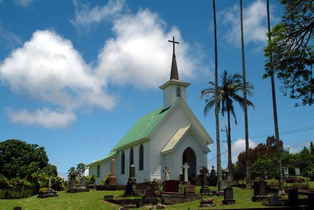 Kapa'au - church